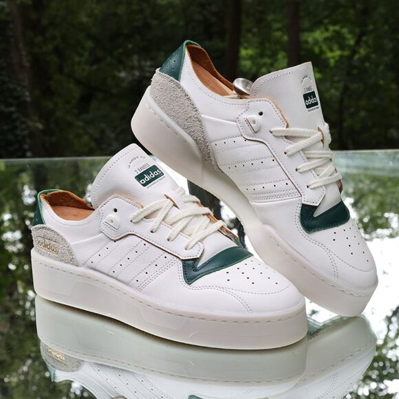 Adidas Rivalry Summer Low White Green Size 10 - Picture 1 of 13